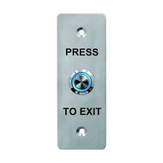 Buton de iesire, montaj ingropat, inox, LED, NO-NC-COM, 115 x 40 mm CSB-408L