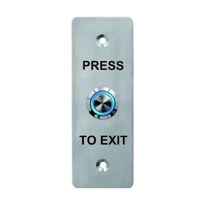 Buton de iesire, montaj ingropat, inox, LED, NO-NC-COM, 115 x 40 mm CSB-408L foto