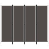 Cumpara ieftin Paravan de camera cu 4 panouri, antracit, 200 x 180 cm