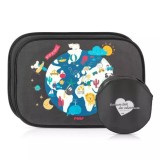 Parasolar auto copii, lipire fara ventuze, set 2 buc, Reer