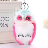 Breloc Pompon Puf Eagle Owl