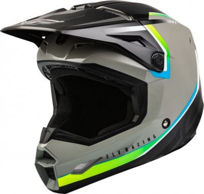 Casca Unisex Moto Fly Enduro Kinetic Vision ECE Negru / Gri Marimea S FLY E73-8650S foto