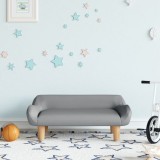 vidaXL Canapea pentru copii, gri deschis, 70x40x24 cm, material textil