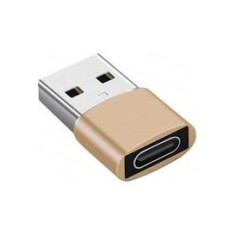 Adaptor mini USB tip C la USB, viteza rapida de transfer - Gri, auriu