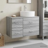 Cumpara ieftin Set dulap baie 2 buc. Sonoma gri 79,5 x 44,5 x 82 cm