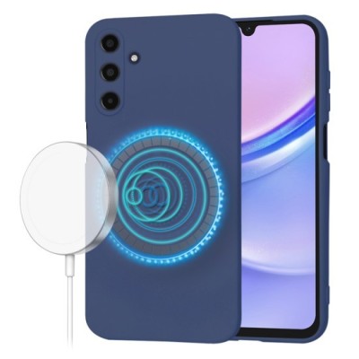 Husa pentru Samsung Galaxy A15 4G / A15 5G - Techsuit SoftFlex MagSafe - Navy Blue foto