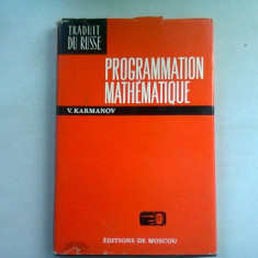 PROGRAMMATION MATHEMATIQUE - V. KARAMANOV (PROGRAMARE MATEMATICA)