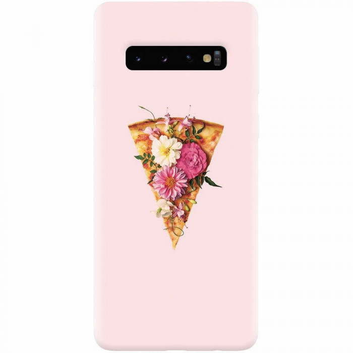 Husa silicon pentru Samsung Galaxy S10, Flower Pizza