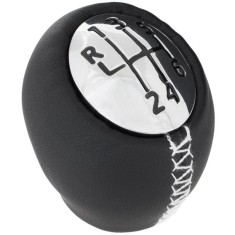 Nuca schimbator de viteze, Modecar, Piele, 6 viteze, Compatibil Renault Vel Satis, Negru/Crom foto