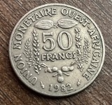 C50 - Moneda foarte veche - Africa de Vest - 50 franci - 1982