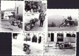 P654 Lot de 5 poze cu motocicletă, Rom&acirc;nia, 1966