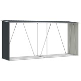 Cumpara ieftin Sopron depozitare lemne antracit 330x84x152 cm otel galvanizat