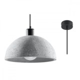 Lampa Suspendată Pablito Gri Beton 1 Bec Dom Industrial De Interior