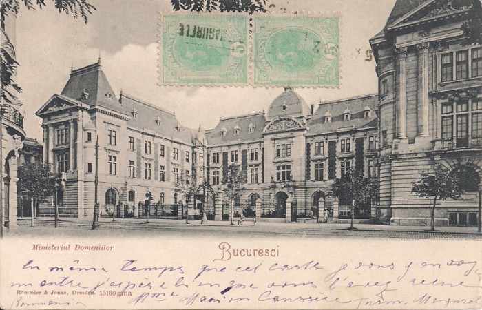 Carte postala circulata in anul 1902 Bucuresti