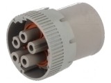 Conector circular mufă mamă HD10 cu cablu PIN 5, temperatură 55&divide;125&deg;C