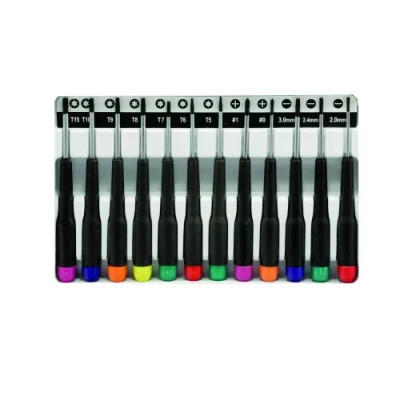 Trusa surubelnite multifunctionale de electronica 12 piese - Multicolor foto