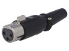 Mufă XLR 3-Pin Mamă pe Cablu Aurit