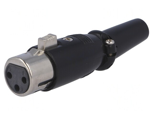Mufă XLR 3-Pin Mamă pe Cablu Aurit
