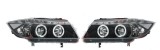 Set faruri tuning Bmw Seria 3 (E90/E91) Sedan /Touring 11.2004-08.2008 BestAutoVest fata stanga+dreapta fumurii cu bec H1+H1
