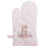 Set 2 manusi termice bumbac multicolor copii Iepuras 12x21 cm