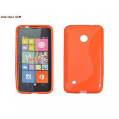 Husa Silicon S-Line Nokia Lumia 530 Portocaliu
