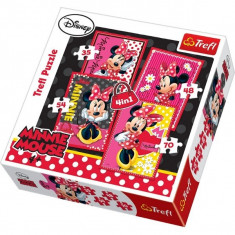 Puzzle Minnie Mouse 4 in 1 Trefl foto