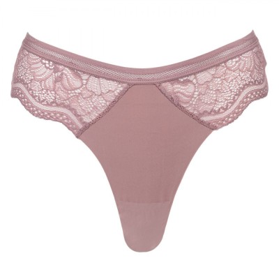 Chilot Dama, Model String, Laser Cut, Culoare Roz Nude, Marime One Size foto