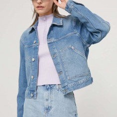 Tommy Jeans geacă din denim femei, de tranziție DW0DW17655