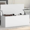 Cutie Depozitare vidaXL Alba 90x35x35 cm Lemn Prelucrat Multifunctionala Lada Depozitare