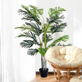 Outsunny Planta Artificiala Palmier Artificial in Ghiveci de 150cm pentru Interior si Exterior