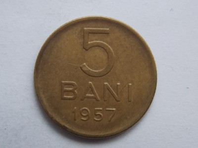 5 BANI 1957 ROMANIA-XF foto