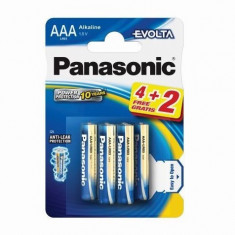 Baterie Panasonic Evolta AAA R3 1,5V alcalina LR03EGE/6BP set 6 buc.