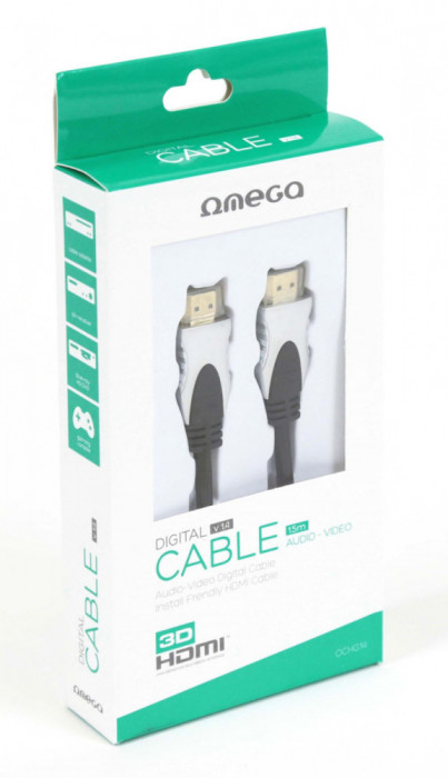 OMEGA CABLE HDMI v.1.4 GOLD 1.5M BLISTER [41850]