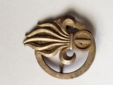 bnk ins Franta - Insigna militara - French Foreign Legion 1st Cavalry Regiment (1er REC) beret badge