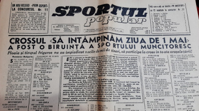 ziar SPORTUL POPULAR 30 04 1946 foto