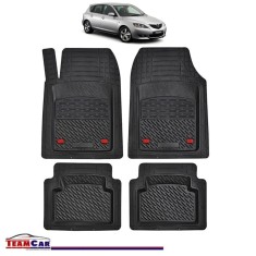 Covorase Auto TeamCar&reg; Tip Tavita Compatibile Mazda 3 Generatia I (2003&ndash;2009) Negru Material Rezistent