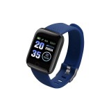 Ceas Smartwatch Techstar&reg; D13 Albastru Inchis, Bluetooth 4.0, Compatibil Android &amp; iOS, Unisex, Rezistent la Apa,