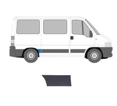 Bandou aripa spate Citroen Jumper, 01.2006; Fiat Ducato, 04.2006; Peugeot Boxer, 04.2006, partea dreapta, gri inchis; in fata rotii; lungime 320,