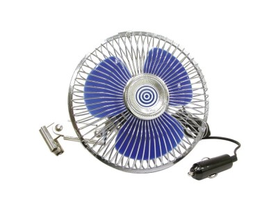 Ventilator auto Carpoint 24V cu rama metalica , oscilant , fixare cu suruburi, diametru 15.30 cm foto