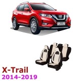 Cumpara ieftin Huse dedicate NISSAN X-TRAIL T32 2014 - 2019 cu insertii de piele ecologica