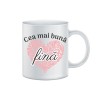 Cana alba personalizata Cea mai buna fina, INOVATIX&reg;. 330ml, Oem