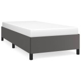 Cumpara ieftin Cadru de pat, gri, 90x200 cm, piele ecologica