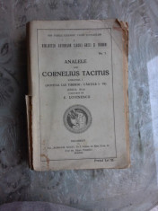 ANALELE LUI CORNELIUS TACITUS - TRADUCERE DE E. LOVINESCU VOL.1, EDITIA A III-A foto