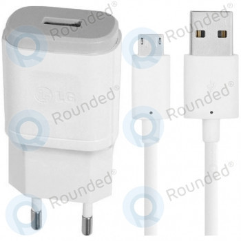Incarcator de voiaj LG USB 1800mAh alb incl. Cablu de date USB MCS-04ED foto