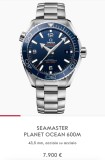 CEAS OMEGA SEAMASTER - Planet Ocean Blue 600M - Cal. 8900 - 43.5mm !