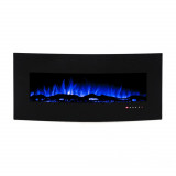 Art Flame Semineu Archy De perete Negru din Metal 550*1222*157