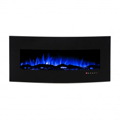 Art Flame Semineu Archy De perete Negru din Metal 550*1222*157