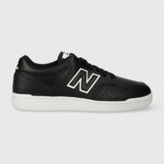 New Balance sneakers din piele BB480LBT culoarea negru