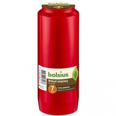 Rezerva candela Bolsius rosu 6.6x17.5cm 7 zile DNC38272 foto