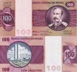 BRAZILIA 100 cruzeiros ND (1974-1980) UNC!!!